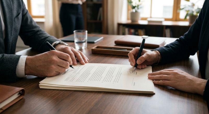 signature de contrat